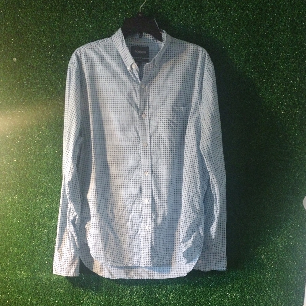 Bonobos Light Blue Patterned Button Down Shirt - image 1